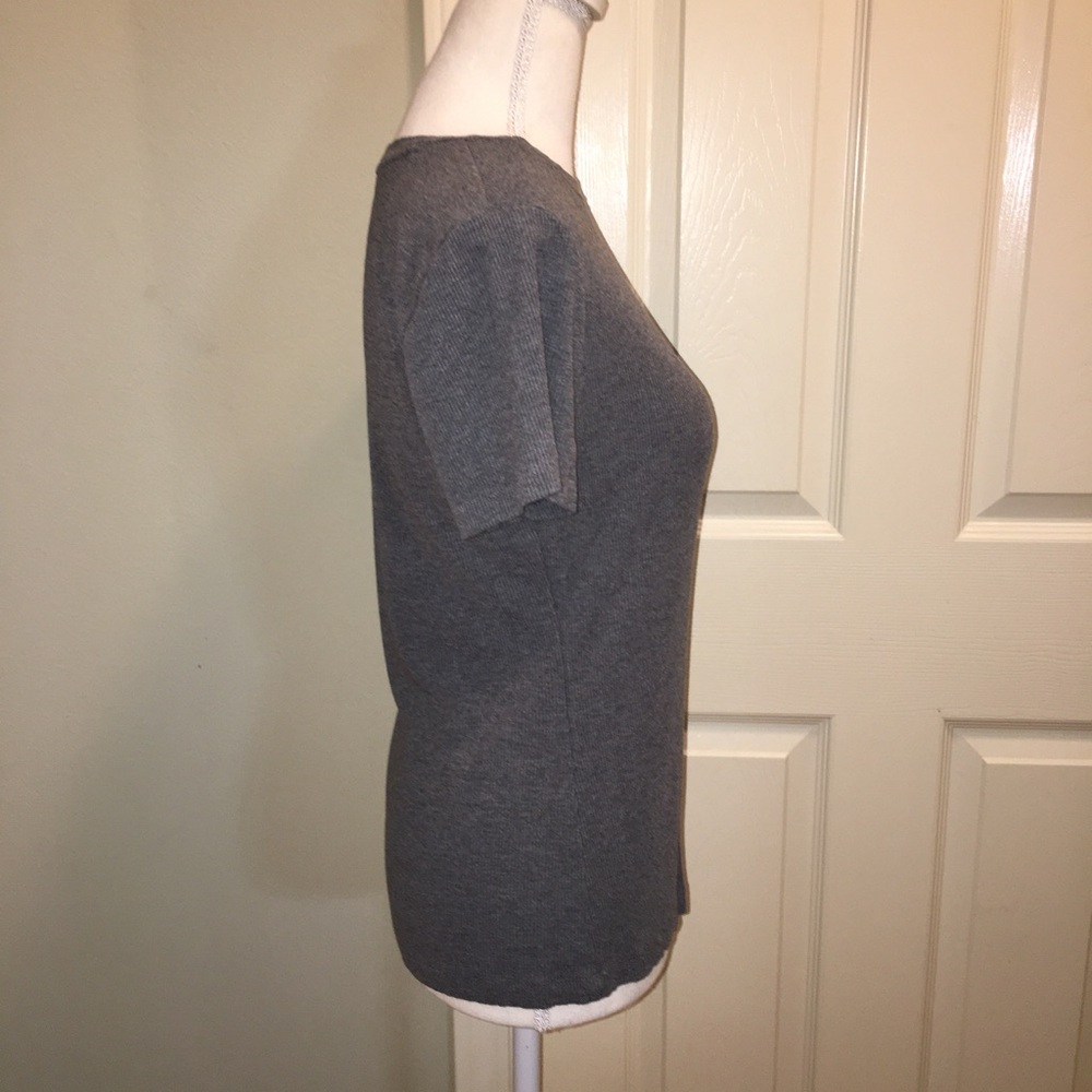 NINE WEST Ribbed Tee - Picture 6 of 8